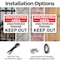 Signmission Restricted Area Unauthorized People Keep Out OSHA ANSI Sign, Plastic, 10in W x 7in L, 2PK OS-2PACK-MISC-P-710-L-19512 - alternate 6
